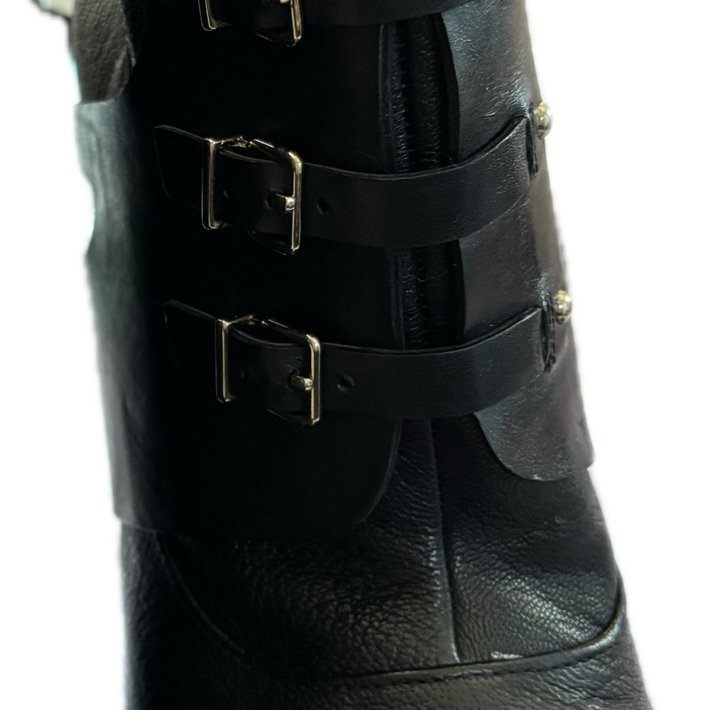 BCBG NIB 10 Women's Black Leather Ankle Boots BG-Welsh - Picture 7 of 7